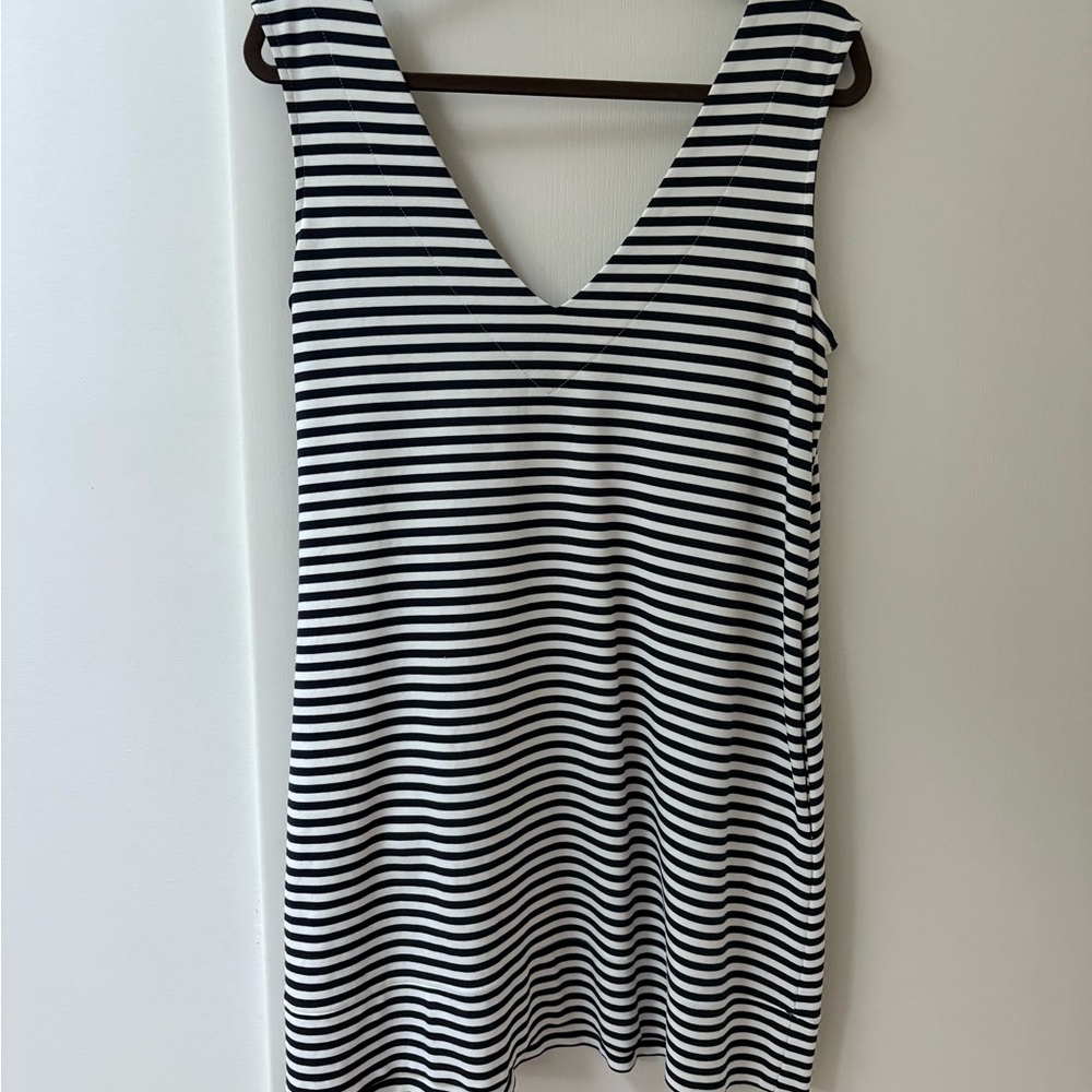 Hatch Black and White Striped Dress